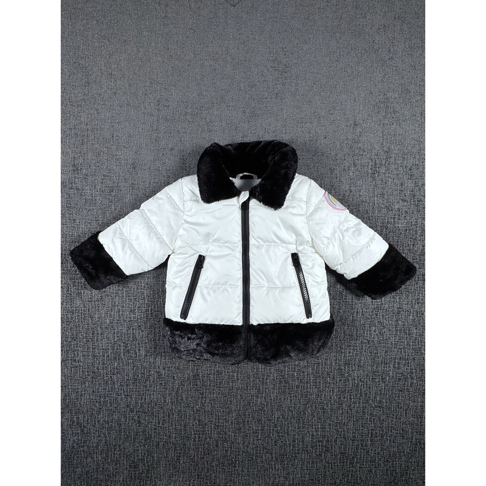 Jessica Simpson Baby Girls Cire Sherpa‎ Puffer Jacket Size 12 Months
